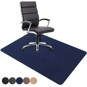 Eurotex Office Desk Chair Mat for Hard Floors Protector (PVC, 47 x 35 in, Blue)