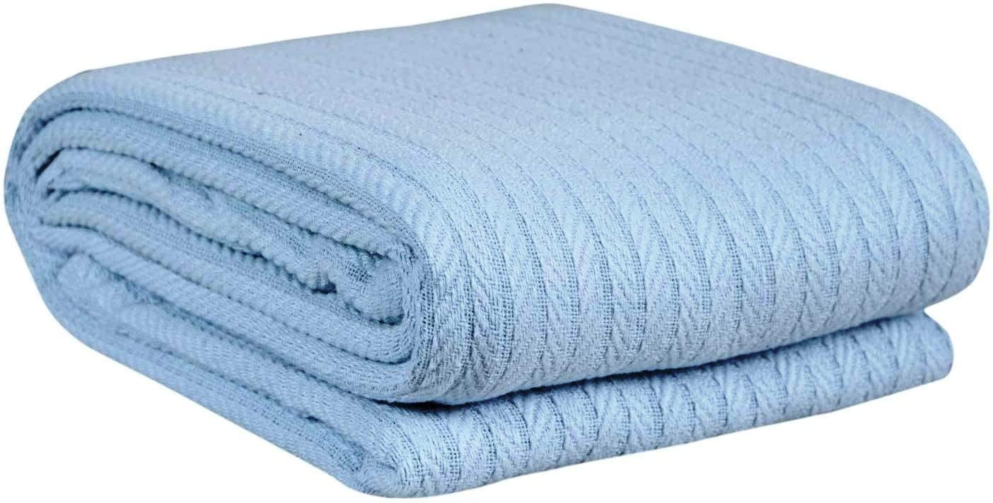 Eurotex Premium Cotton Blankets for King Size Bed AllSeason Cozy 100