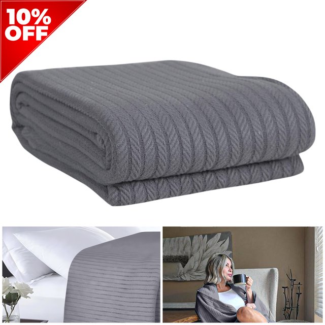 Eurotex Premium Cotton Blankets for Queen Size Bed AllSeason 100