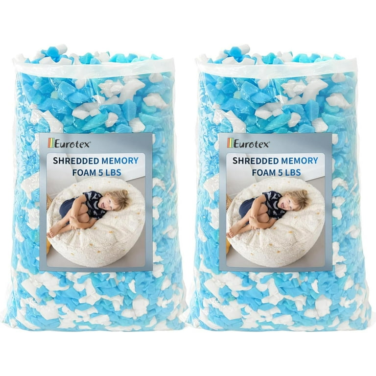  EUROTEX Premium Shredded Memory Foam Bean Bag Filler