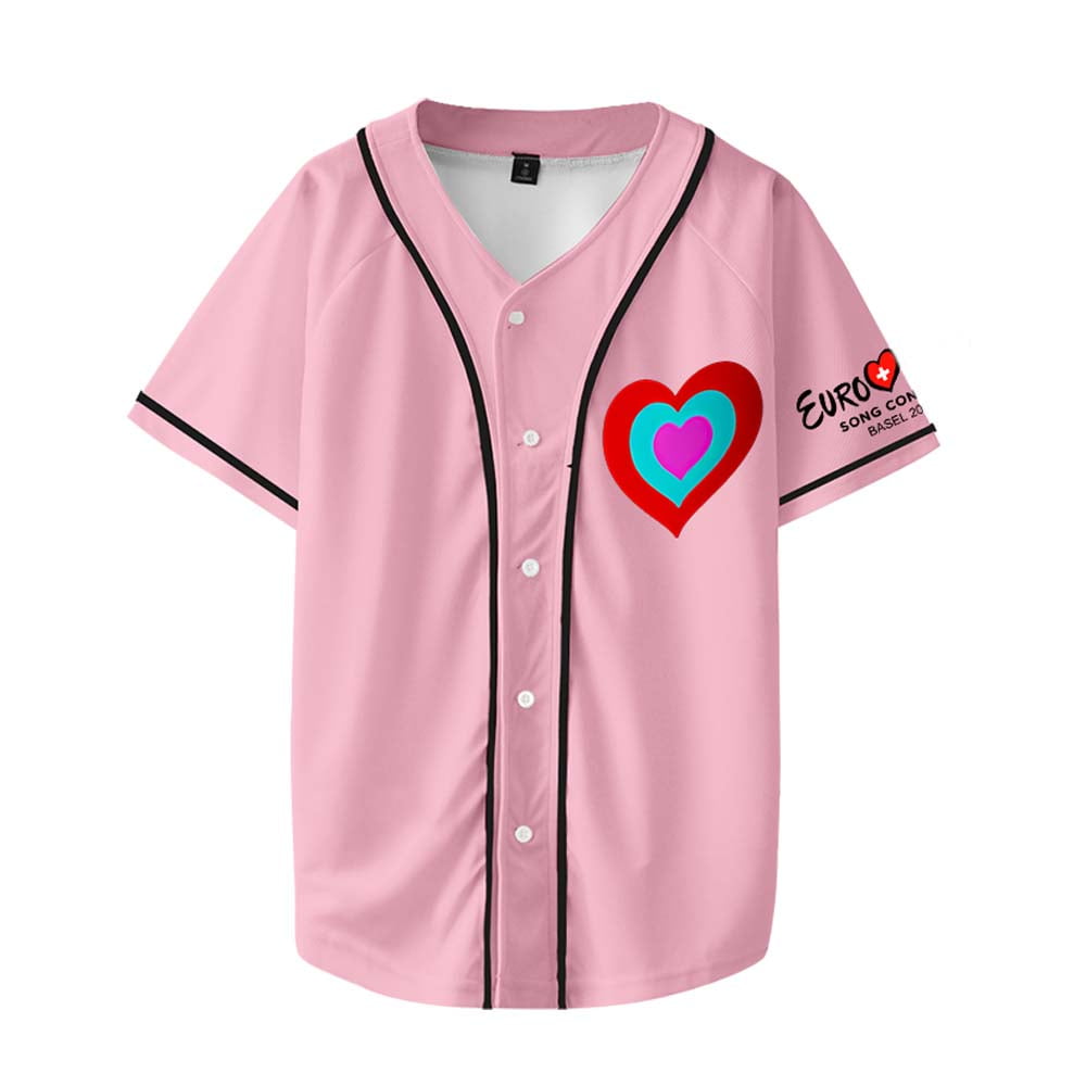 Eurovision 2025 Heart Baseball Jersey Shirt Eurovision Song Contest ...