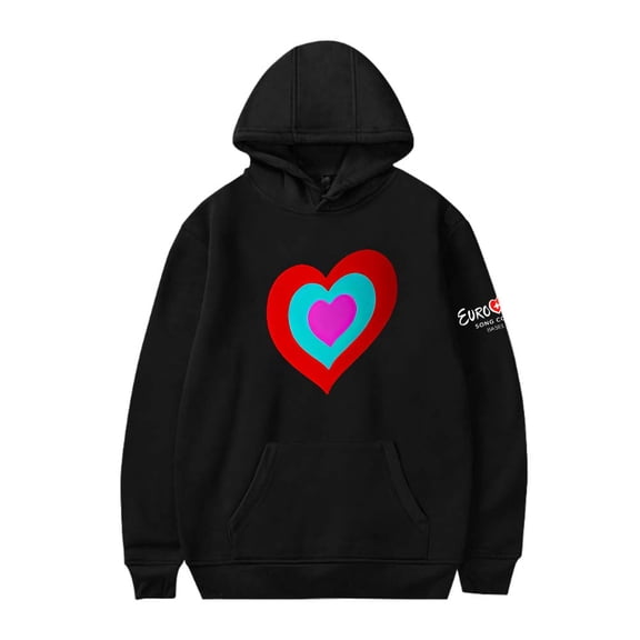 Eurovision 2025 Heart Hoodies Eurovision Song Contest Merch Women Men Casual Long Sleeve Sweatshirt Fashion Clothes