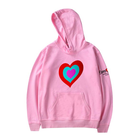 Eurovision 2025 Heart Hoodies Eurovision Song Contest Merch Women Men Casual Long Sleeve Sweatshirt Fashion Clothes