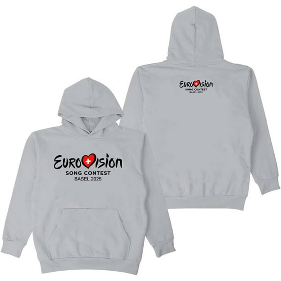 Eurovision 2025 Merch Hoodie Pockets Drawstring Unisex Hooded Sweatshirt Fashion Clothing