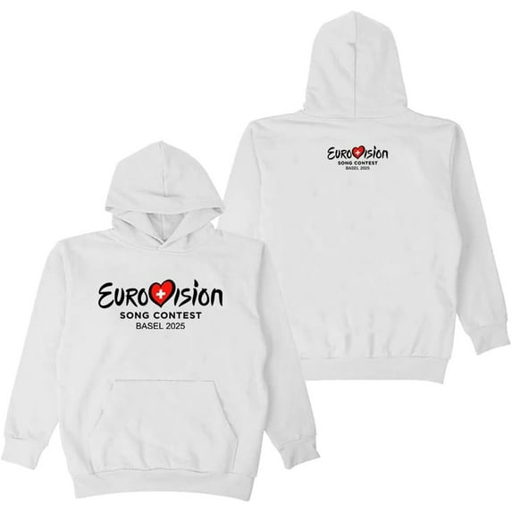 Eurovision 2025 Merch Hoodie Pockets Drawstring Unisex Hooded Sweatshirt Fashion Clothing