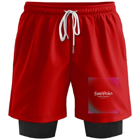 Eurovision 2025 Unity Shapes Love Merch Sweatshorts Women Men Casual Short Basketball Pants Outdoor Sportwear