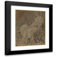 thumbnail image 1 of Eustache Le Sueur 15x18 Black Modern Framed Museum Art Print Titled - Study for Saint Louis Healing the Sick (C. 1654), 1 of 5