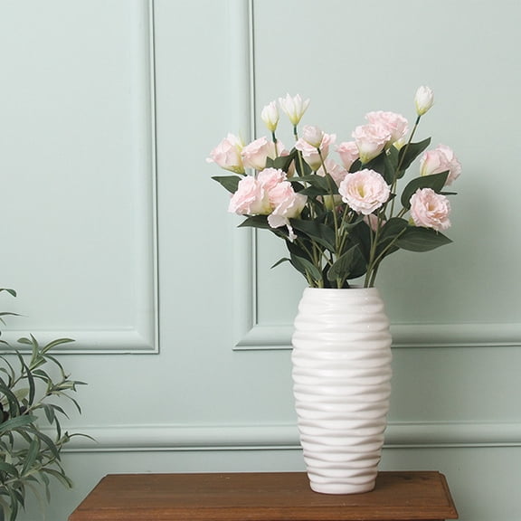 Eustoma Simulation Flower Arrangement, Home Decoration for Living Room, Wedding and Photography Props, Lifelike Artificial Flowers for Easy Maintenance, Beautiful Bouquet for Special Occasions