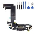thumbnail image 1 of Eutoping USB Charging Port For Apple iPhone 12 Mini Black Dock Connector Charger Board Flex Cable Assembly Replacement with tool, 1 of 4