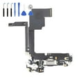 thumbnail image 1 of Eutoping USB Charging Port For Apple iPhone 15 Pro Black Dock Connector Charger Board Flex Cable Assembly Replacement with tool, 1 of 4