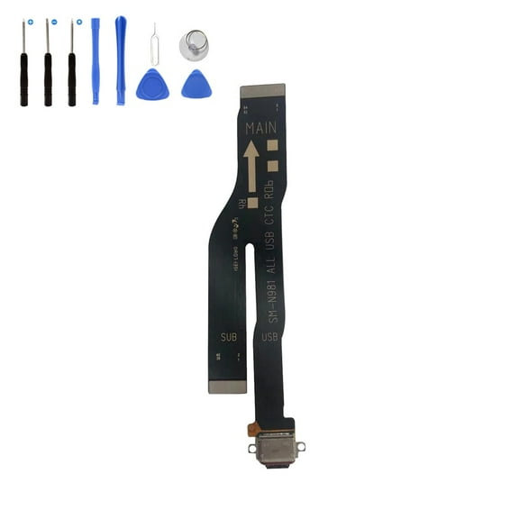 Eutoping USB Charging Port For Samsung Galaxy Note 20 5G N981 Galaxy Note 20 N980 Dock Connector Charger Board Flex Cable Assembly Replacement with tool