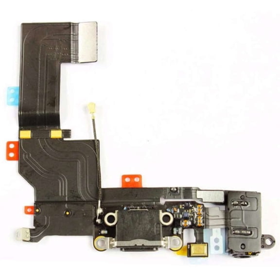 Eutoping charging port board For Apple iPhone 5S Black Connector Charger Board Flex Cable Assembly Replacement