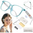 thumbnail image 1 of Euvelle Bluetooth Glasses for Women & Men - Smart Ai Glasses with Blue Light Filtering Lenses & Intelligent Touch (Blue), 1 of 8