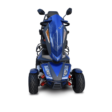 Ev Rider S12X - Blue Vita Monster 4 Wheel Power Scooter Blue