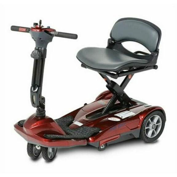Ev Rider Transport M Easy Move Folding Mobility Scooter, Burgundy