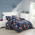 thumbnail image 1 of EvJK 3-4PC KID COMFORTER – Soft & Cozy Luxury Print Comforter with Coordinated Shams and Toy Pillow – Universe Pattern, Full, 1 of 3
