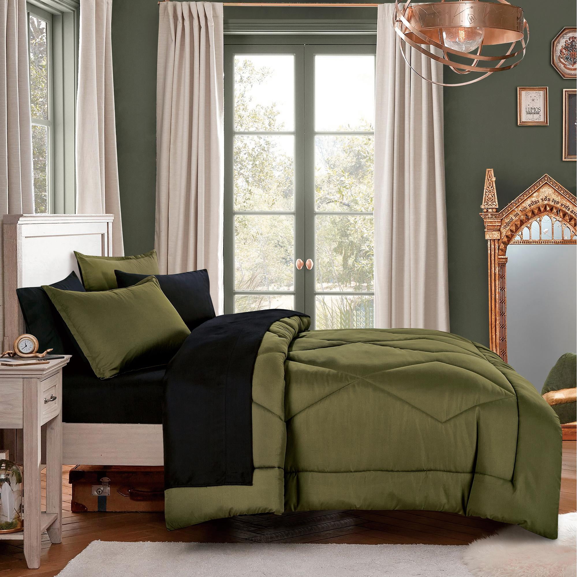 EvJK 7-Piece Comforter Set – Luxury Polyester, Soft & Comfortable, Decorative, All-Season Bedding Set – Full