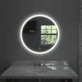 thumbnail image 1 of Eva 36x36 Round Perimeter Lighted Mirror with Memory Dimmer and Defogger, 1 of 9