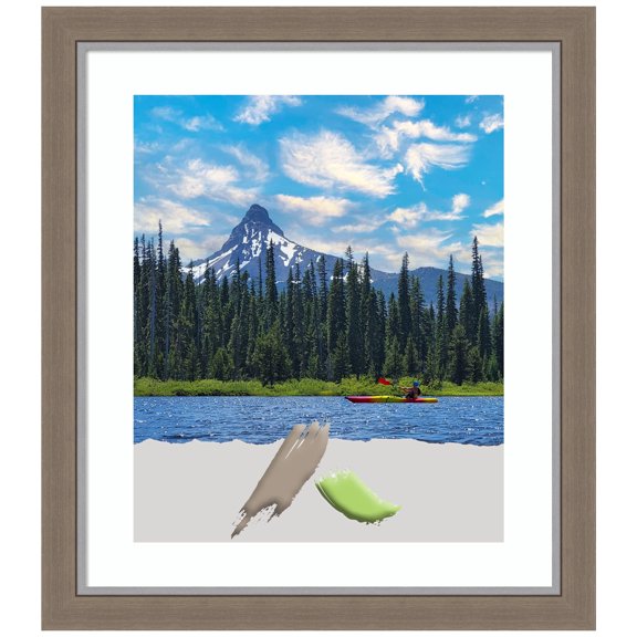 Eva Brown Narrow Picture Frame, Photo Frame, Art Frame