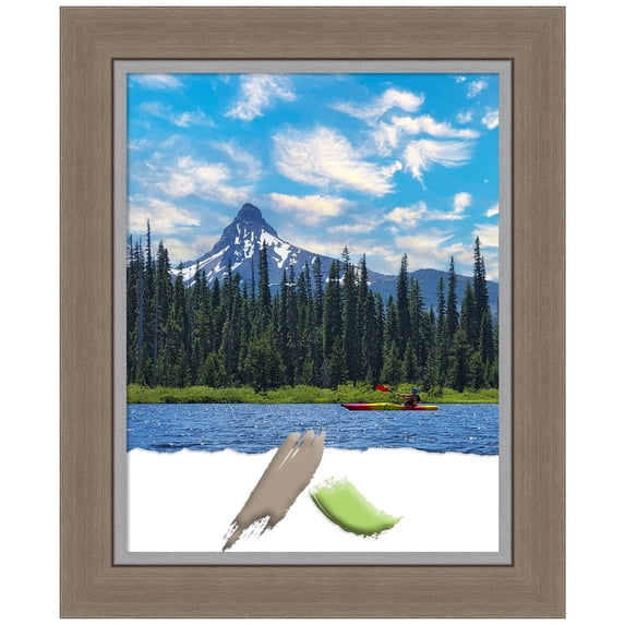 Eva Brown Narrow Picture Frame, Photo Frame, Art Frame