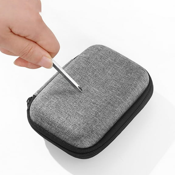 Eva Cable Organizer Bag, Digital Accessories Case with Zipper Closure, 12x8x4cm Compact Size for Travel & Home Storage, Portable Tech Gear Pouch for Men and Women,Vsgery