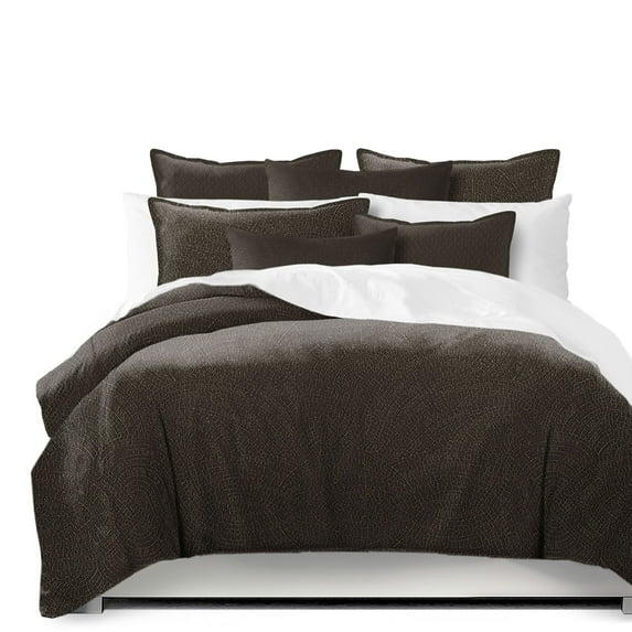 Eva Chocolate Comforter Set Queen