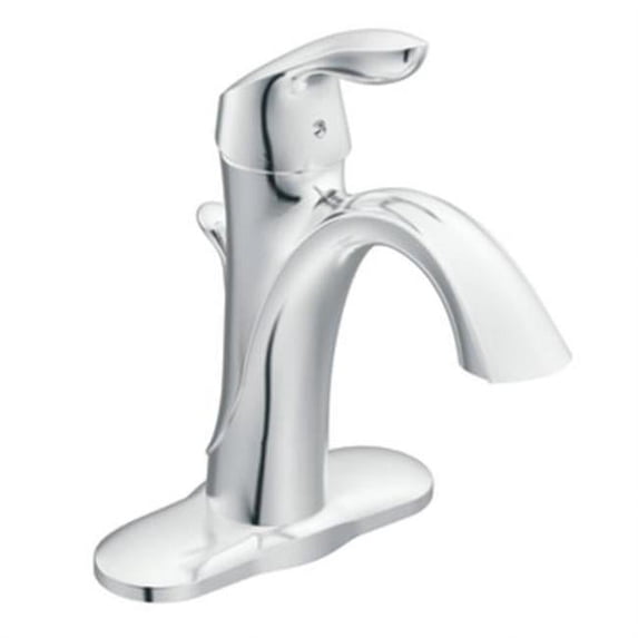 Eva Chrome 1-Handle Lavatory Faucet with Drain Bulk 6400