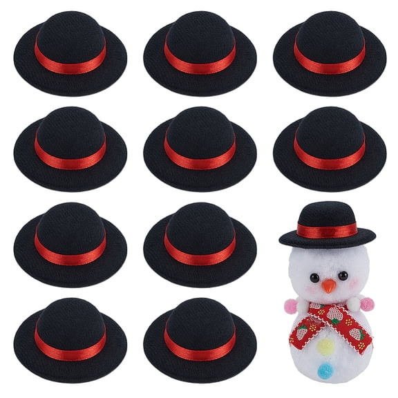 Eva & Cloth Craft Hat Stuffed Toy Clother for DIY Toys Puppet Plush Animal Making Black 57x21mm Inner Diameter: 32.5mm