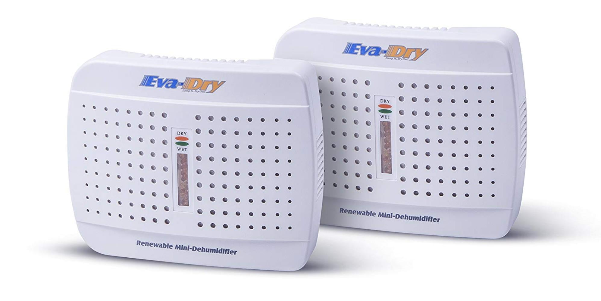 Eva-Dry E-333 Renewable Mini Dehumidifier 2-PACK, Economical Twin Pack! By EvaDry