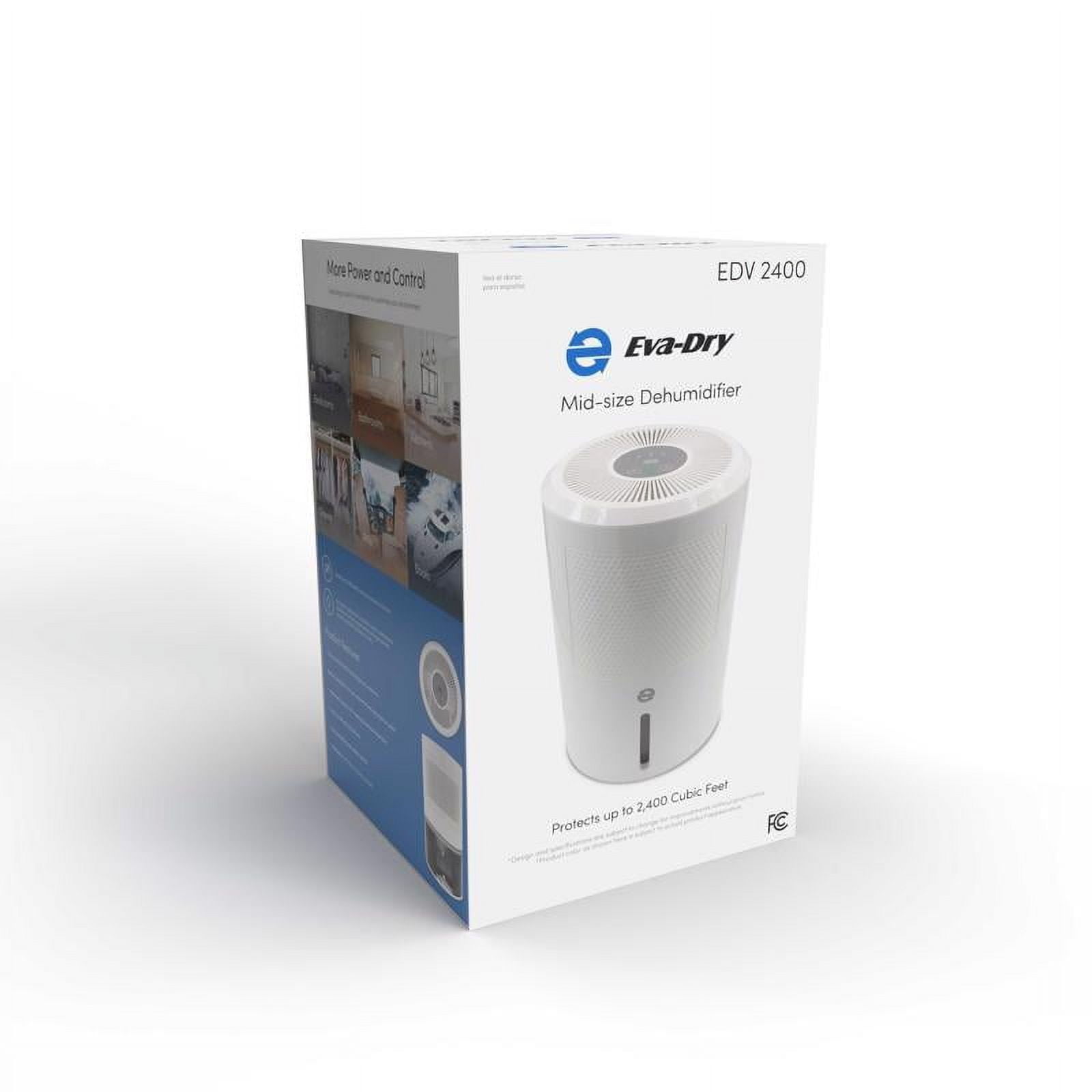 Eva-Dry White Mid-Size Electric Dehumidifier with Humidistat