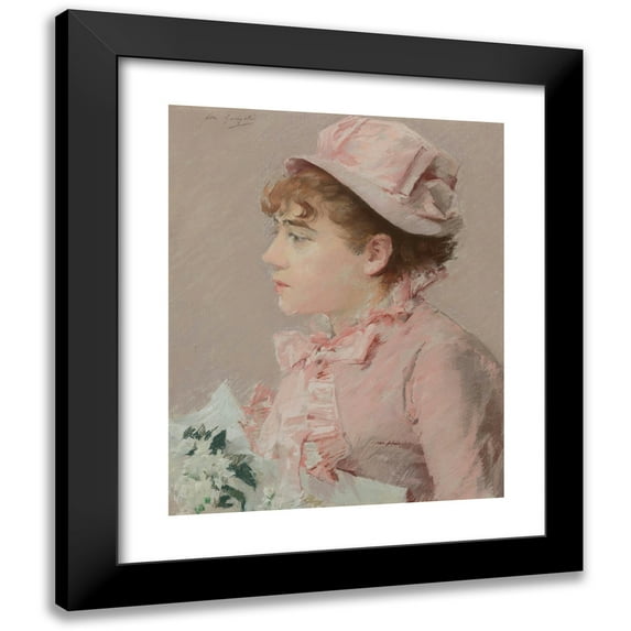 Eva Gonzalès 15x18 Black Modern Framed Museum Art Print Titled - La Demoiselle of Honor (1879)