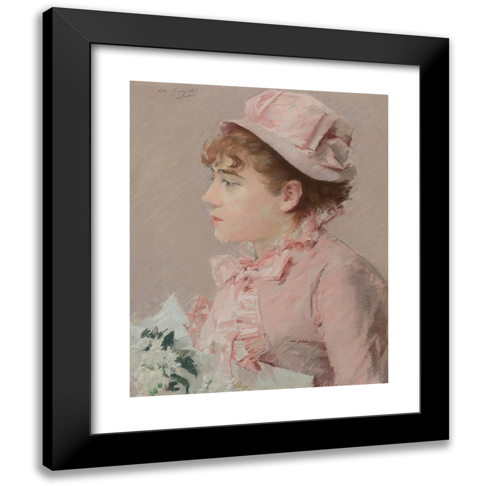 Eva Gonzalès 20x24 Black Modern Framed Museum Art Print Titled - La Demoiselle of Honor (1879)
