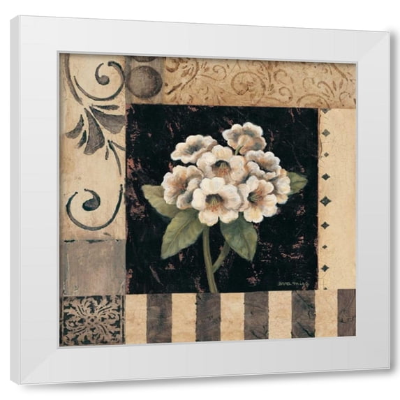 Eva Misa 15x15 White Modern Wood Framed Wall Art Titled - Victorian Summer III