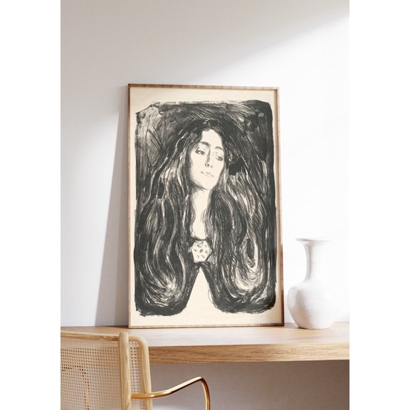 Eva Mudocci Brooch Edvard Munch Art Wall Art