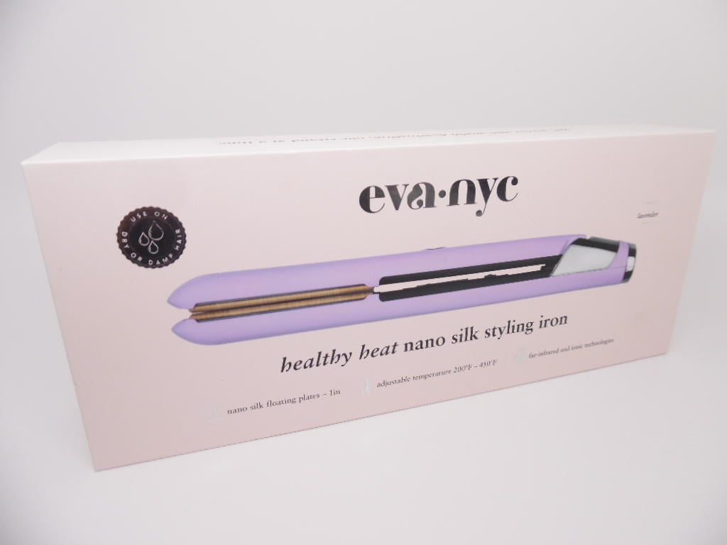 Eva NYC Healthy Heat Nano Silk Styling Iron 1" FarInfrared Ionic Floating Plate