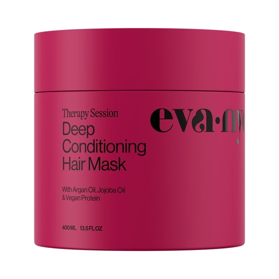 Eva NYC Therapy Session Deep Conditioning Hair Mask Vegan Protein, Jojoba +Argan Oil, 13.5 fl oz