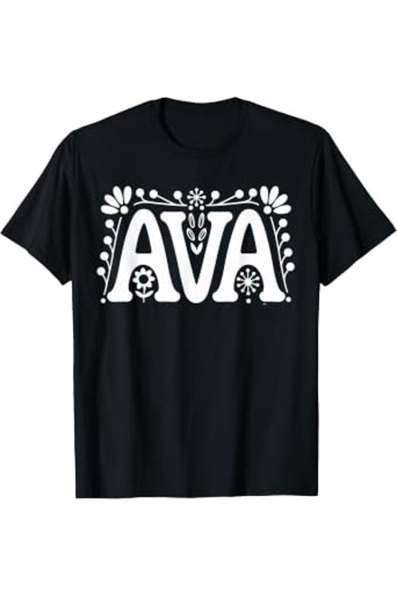 Eva Name Custom Flowers Botanical Girl Women Tee