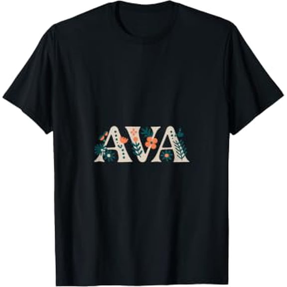 Eva Name Custom Flowers ized Botanical Girl Women T-Shirt