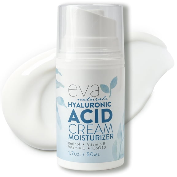 Eva Naturals Facial Moisturizing Cream Hyaluronic Acid (White) (1.7 oz)