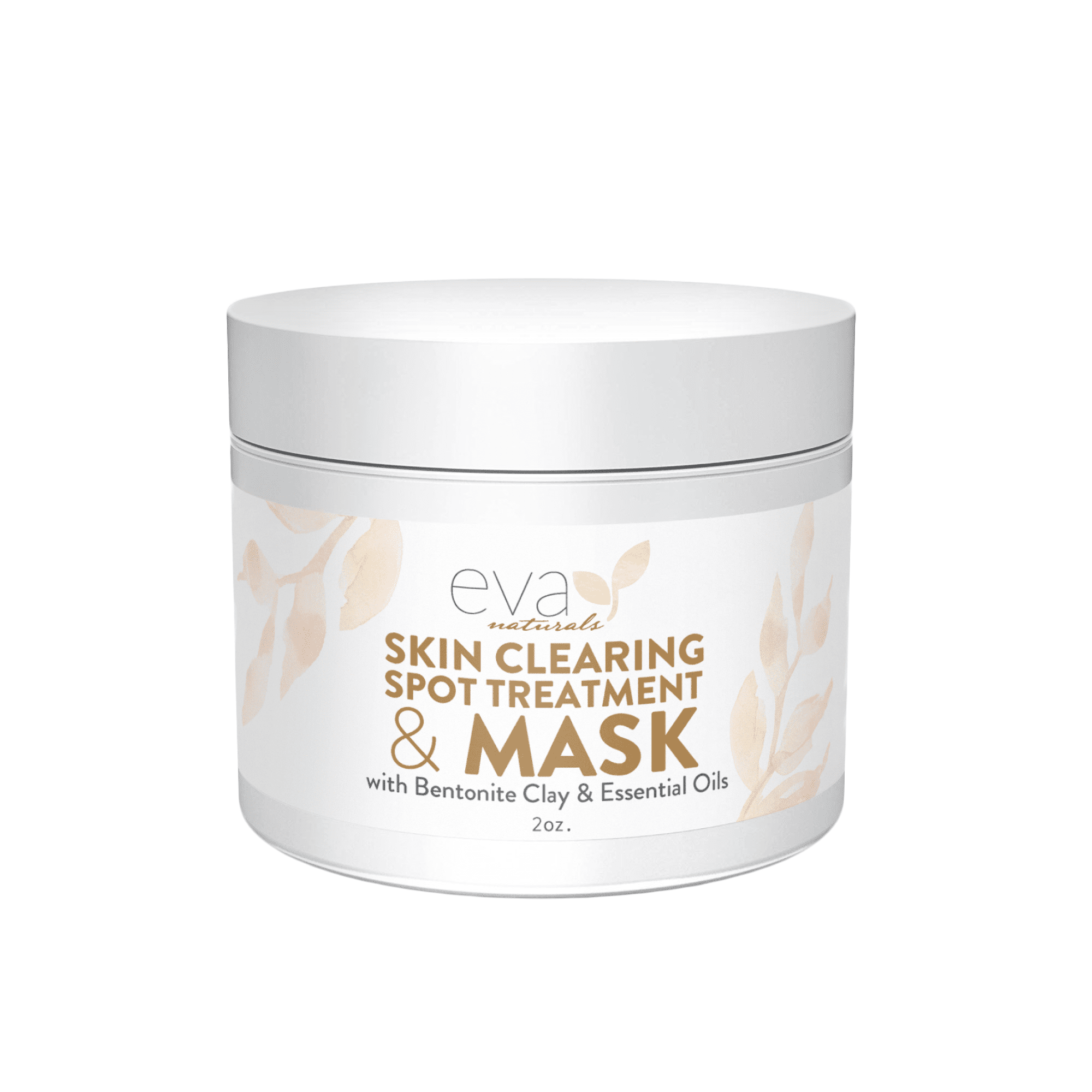 Eva Naturals Skin Clearing Acne Spot Treatment Natural Witch Hazel Bentonite and Kaolin Clay Mask (2 oz)