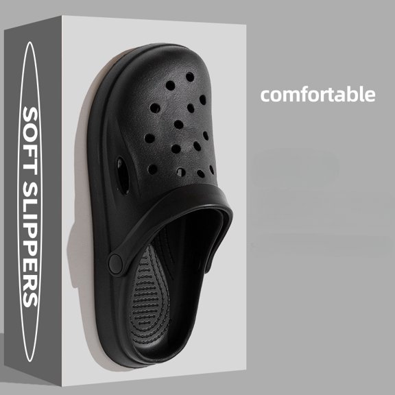 Eva New Coros Shoes Thick Bottom Toe Cap Beach Shoes Summer New Indoor Home Slippers