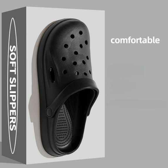 Eva New Coros Shoes Thick Bottom Toe Cap Beach Shoes Summer New Indoor Home Slippers