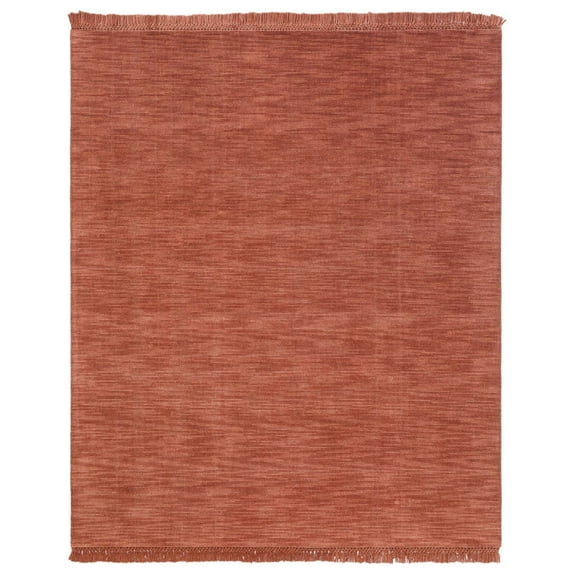 Eva Solid Area Rug, Rust - 5'x8'