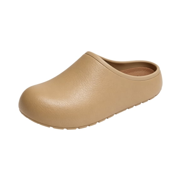 Eva Waterproof Clogs, Professional Chef Clogs Non-Slip Waterproof Work Shoes for Nurses Kitchen Staff With Arch Support Lightweight Comfort Restaurant Safety Shoes Slip Resistant​, Coffee 9