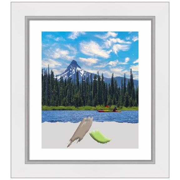 Eva White Silver Picture Frame, Photo Frame, Art Frame