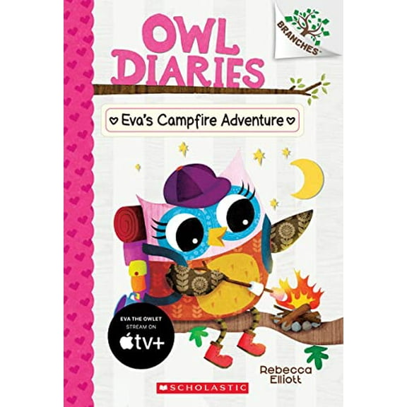 Pre-Owned Eva's Campfire Adventure: A Branches Book (Owl Diaries #12): Volume 12 (Paperback) 1338298690 9781338298697