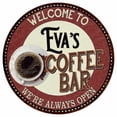 thumbnail image 1 of Eva's Coffee Bar Round Metal Sign Kitchen Room Wall Décor 200120041142, 1 of 1