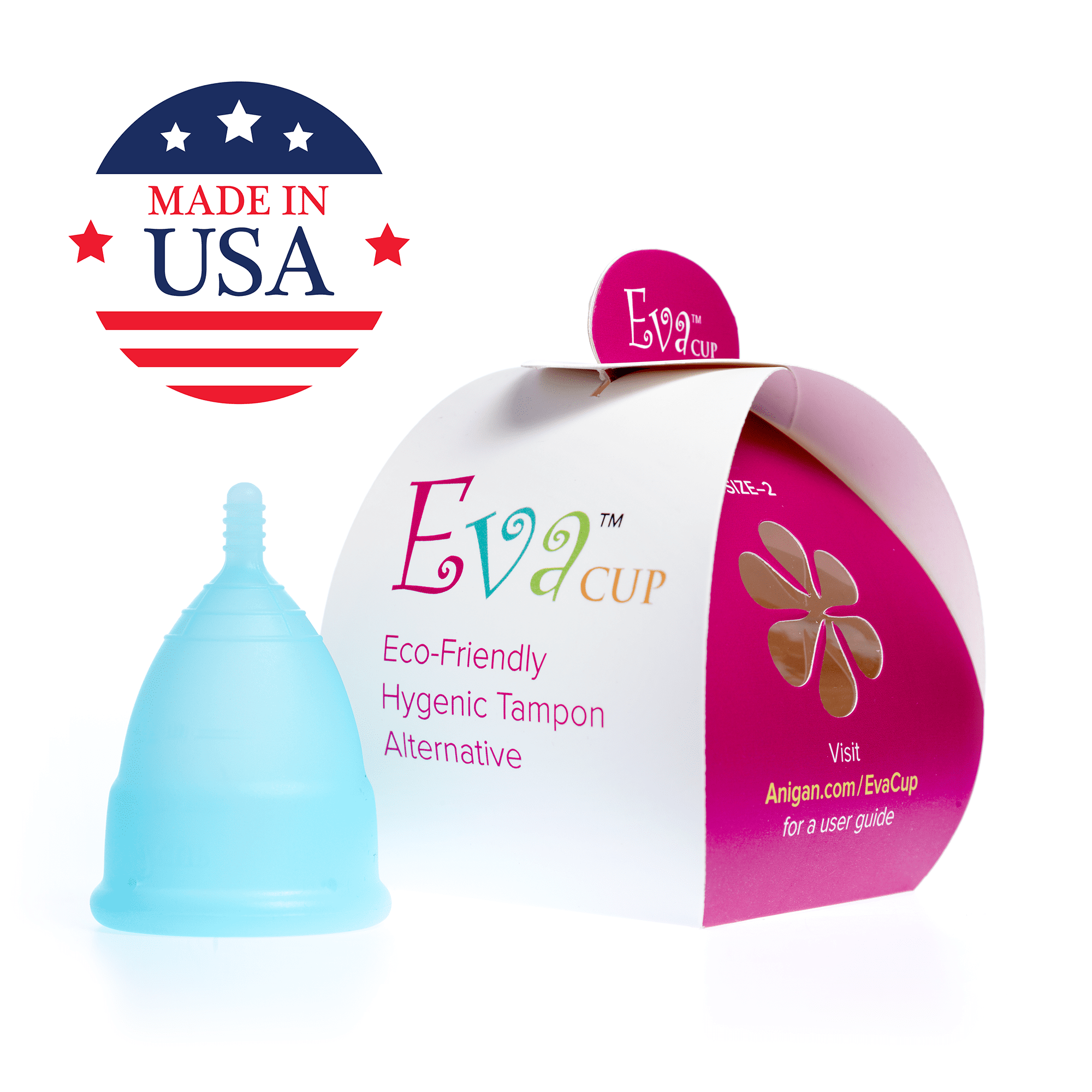 EvaCup Menstrual Cup - Blizzard Blue (L)