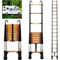 EvaStar Home 12.5FT Telescoping Ladder, Aluminum Lightweight Extension