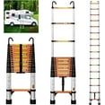 EvaStar Home 12.5FT Telescoping Ladder, Aluminum Lightweight Extension